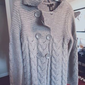 BCBGMaxAzaria Cable Knit Cardigan - Medium